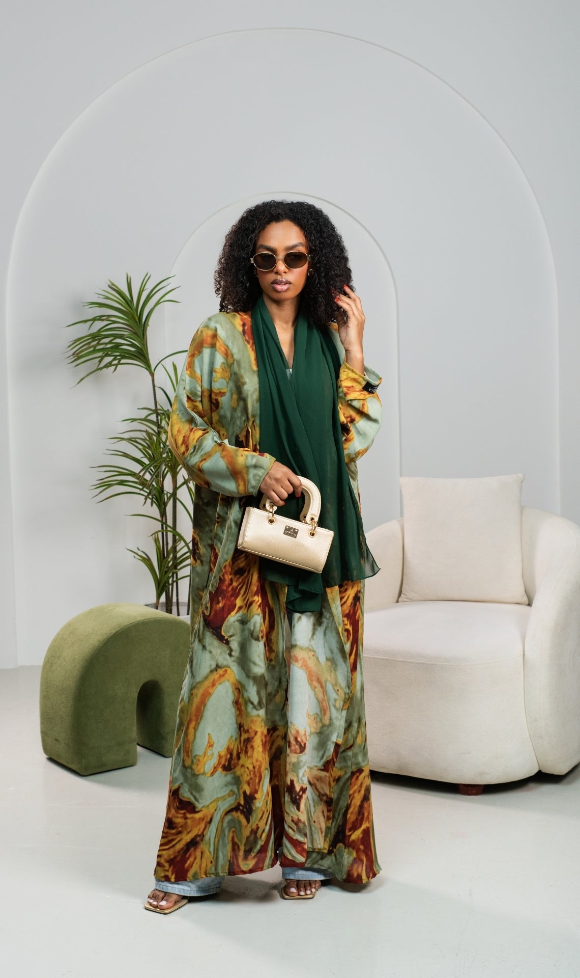 Abaya Ombré Saraya Green