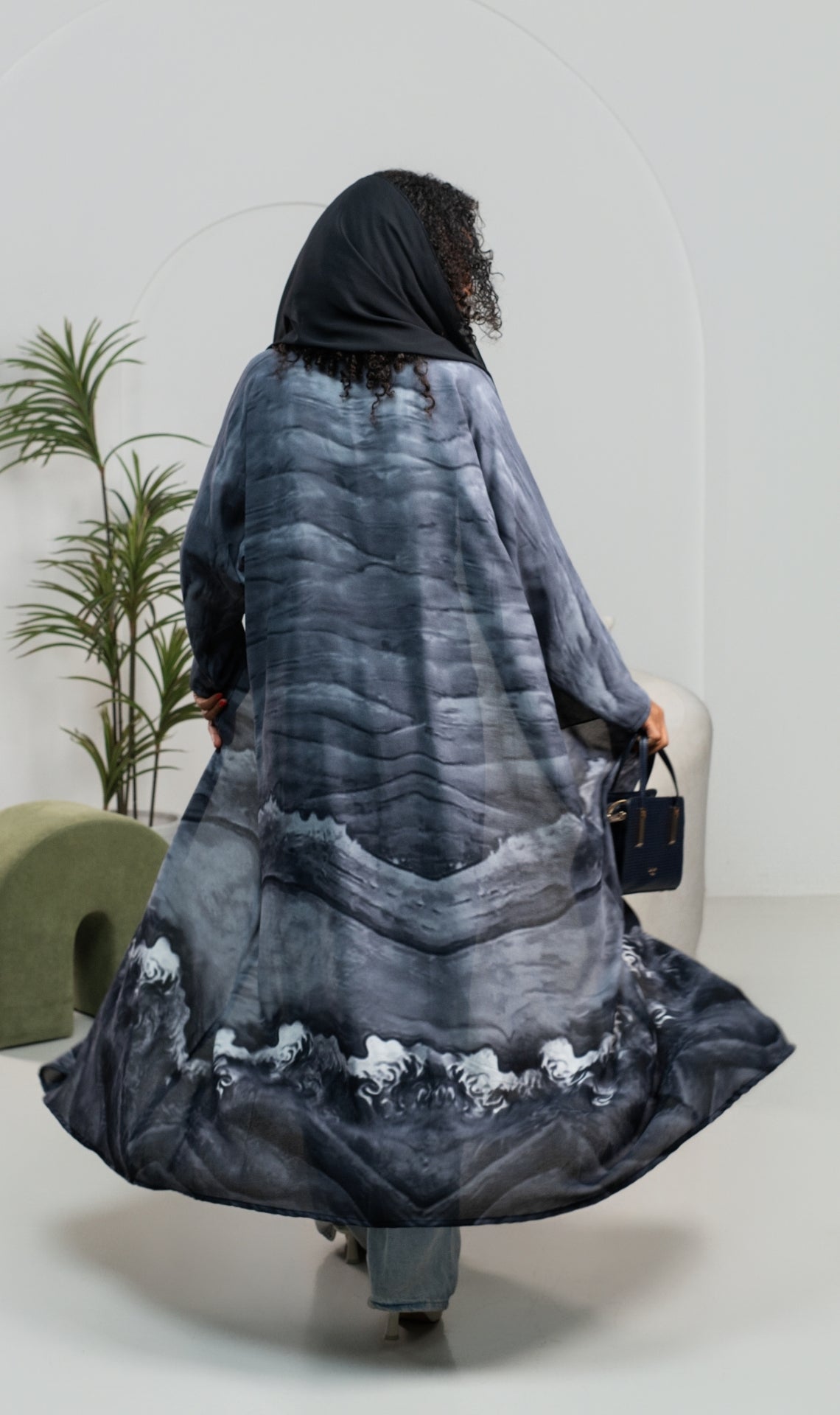Abaya Ombré Essa Grey
