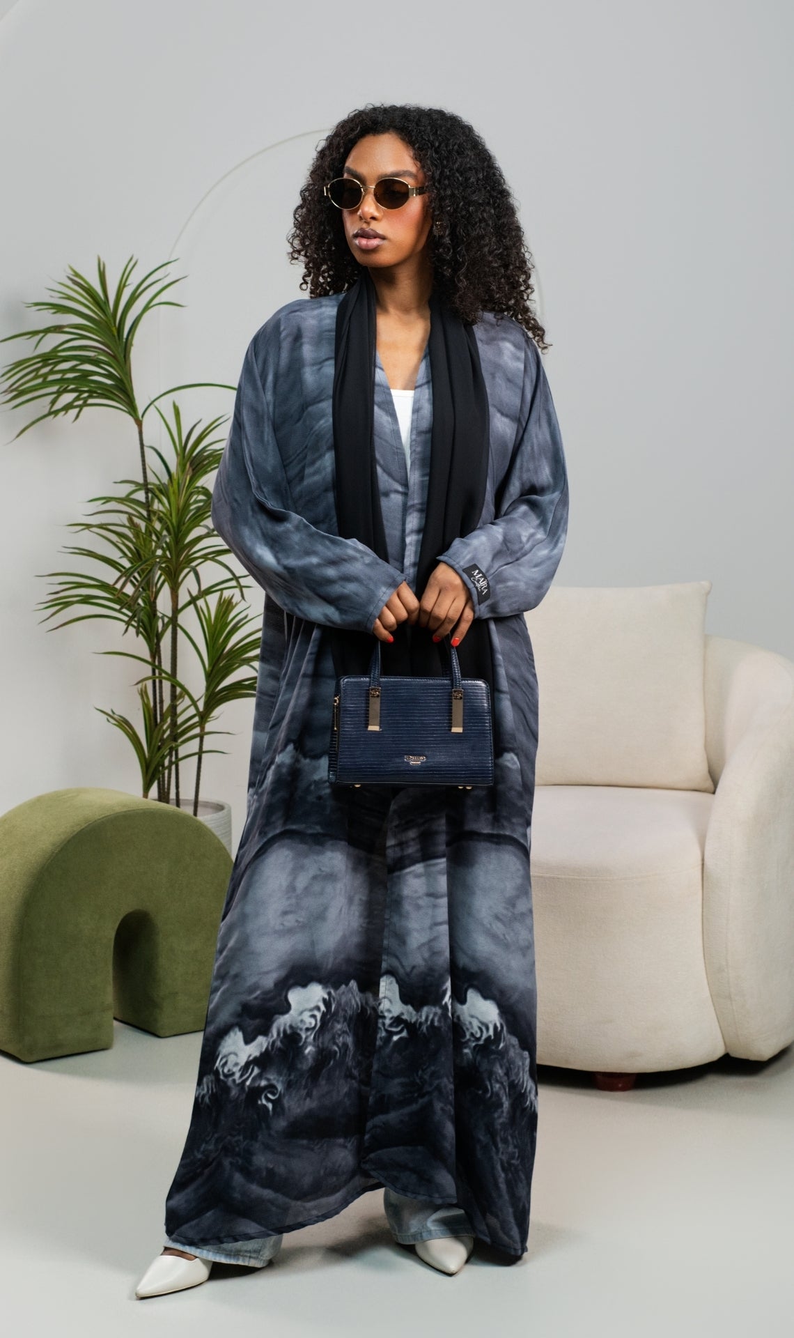 Abaya Ombré Essa Grey