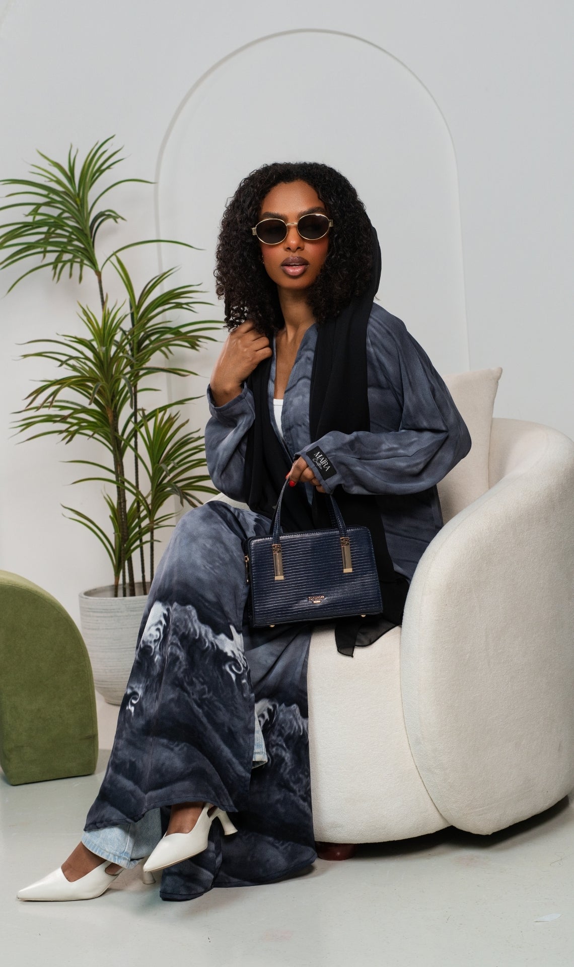 Abaya Ombré Essa Grey