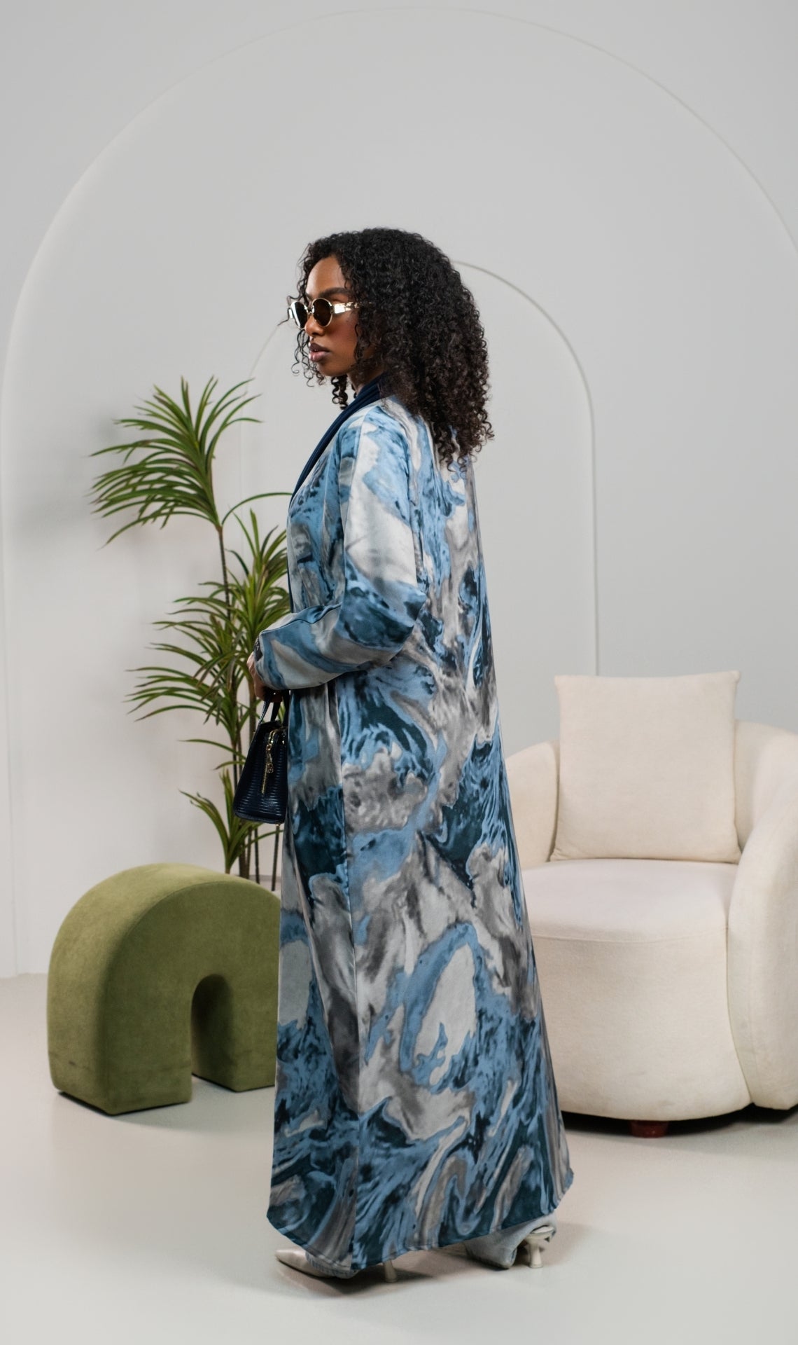 Abaya Ombré Saraya Bleu