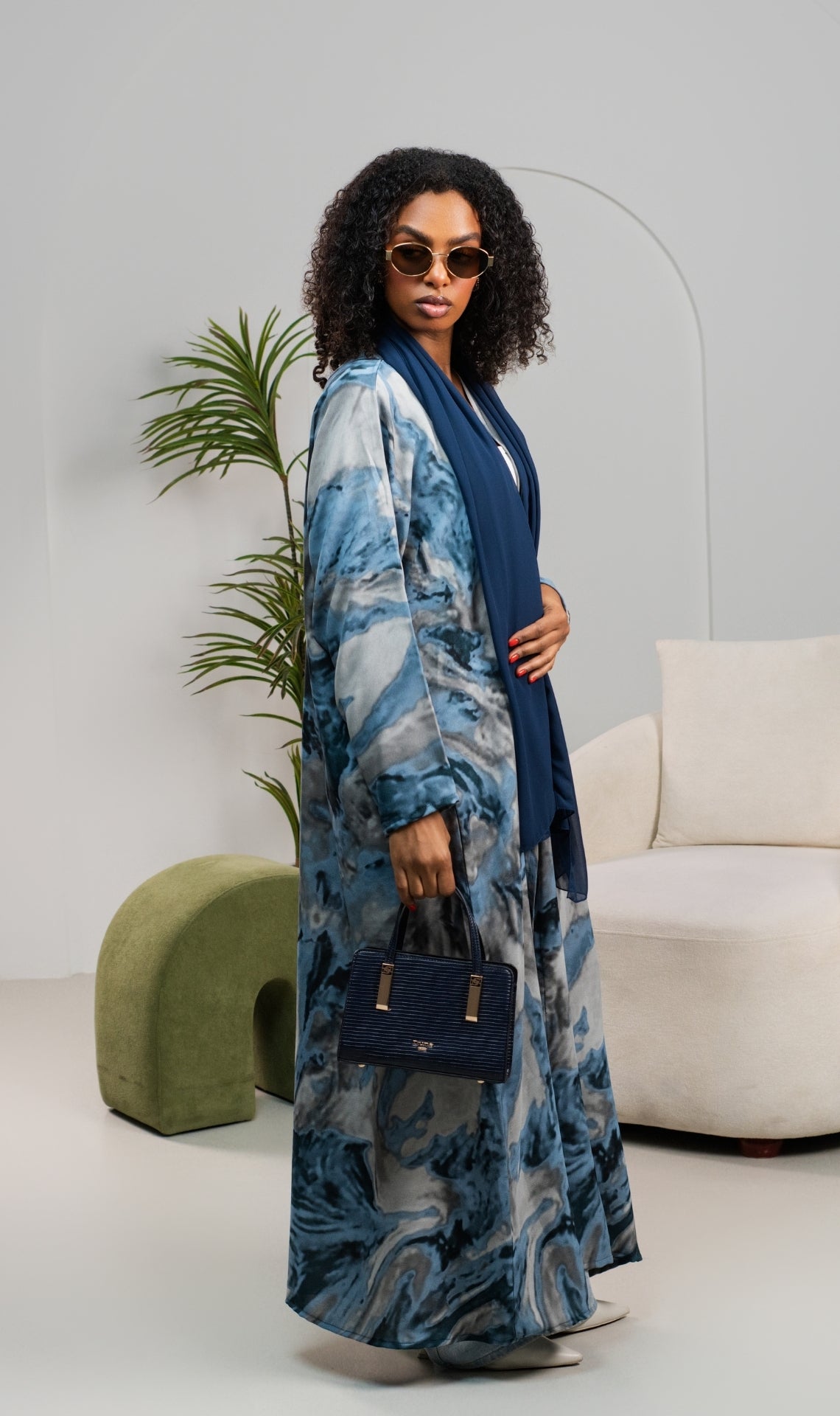 Abaya Ombré Saraya Bleu