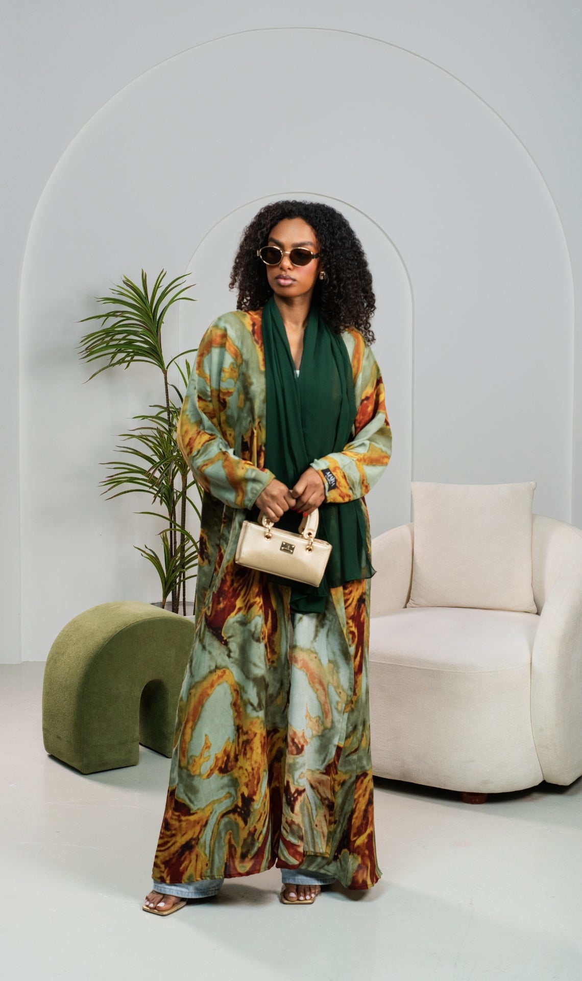 Abaya Ombré Saraya Green