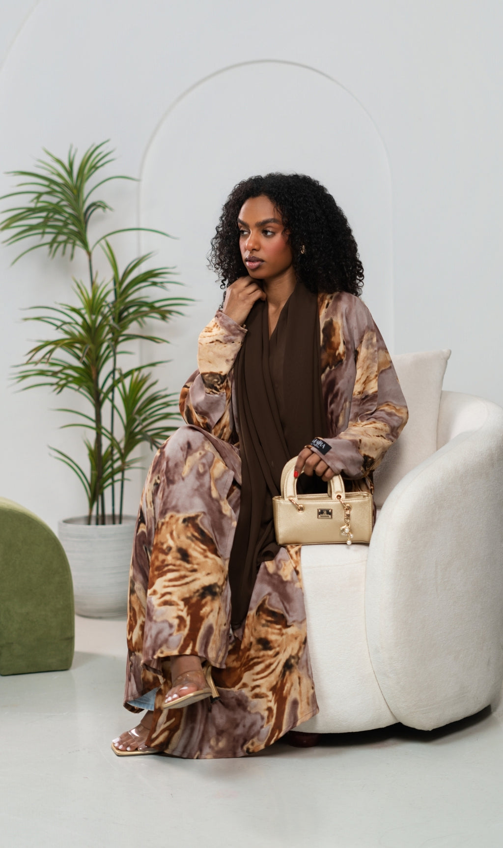 Abaya Ombré Saraya Brownie