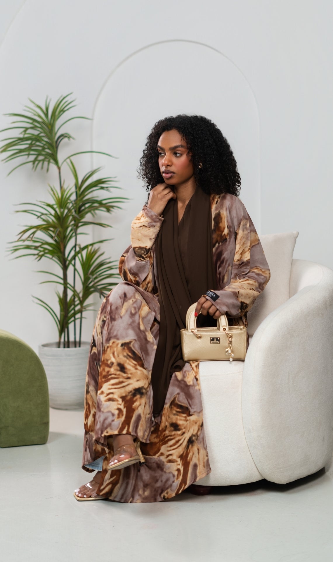 Abaya Ombré Saraya Brownie