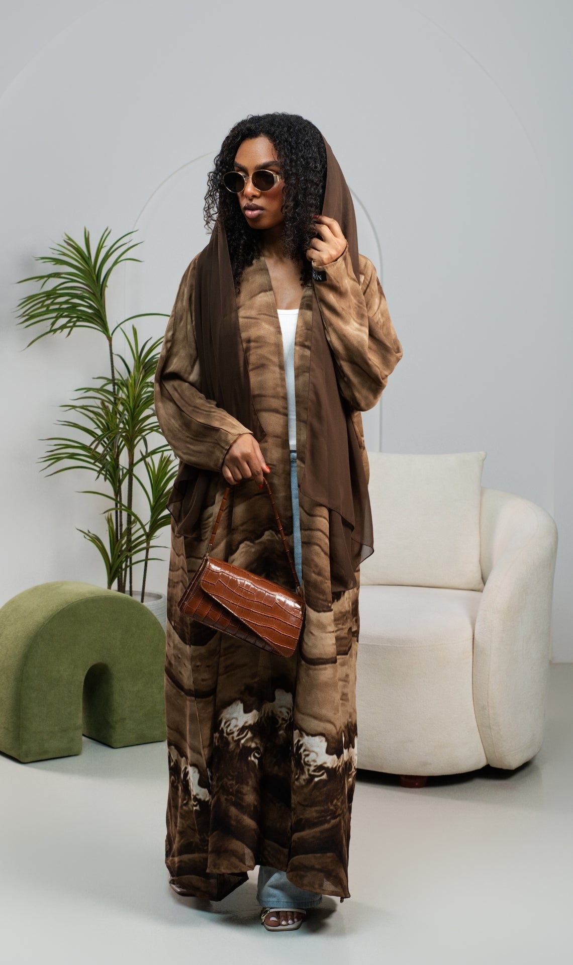 Abaya Ombré Essa Chocolat
